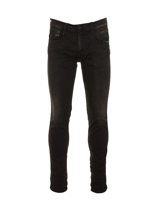 Hyperflex X-Lite Ανδρικό Παντελόνι Τζιν Ελαστικό με Slim Tapered Εφαρμογή Μαύρο