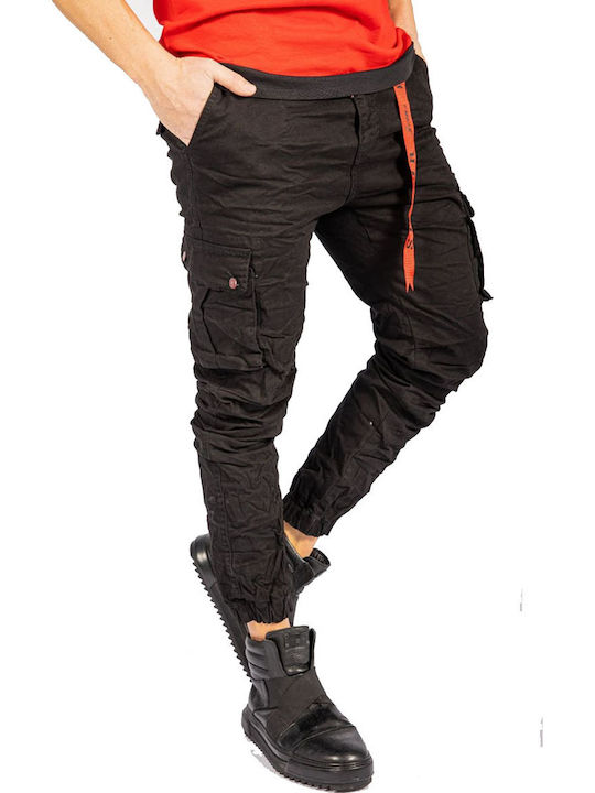 Trousers Cargo in Regular Fit Black