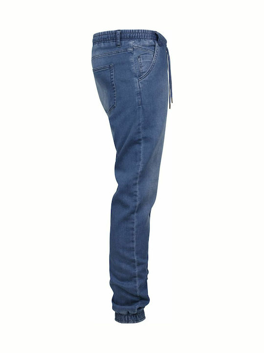 Pantaloni Jeans pentru Bărbați cu Croială Regular Albastru spălat