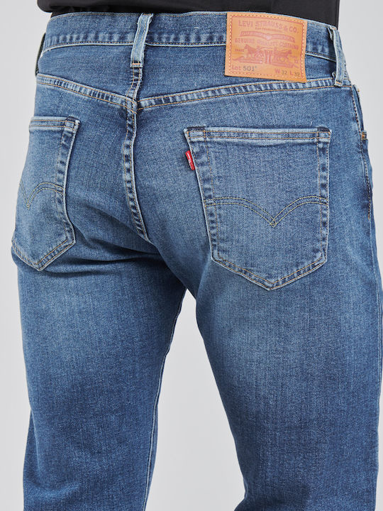 501 Men's Jeans Pants with Regular Straight Fit Blue