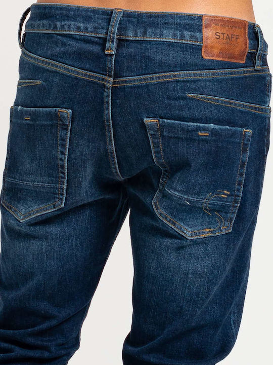 Simon Men's Jeans Pants in Slim Fit Blue