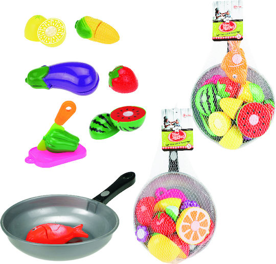 Toi-Toys Frying Pan with Cutting Set for 3+ Years 30 cm