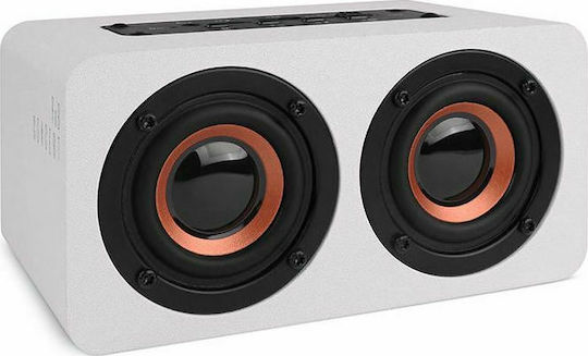 NOD RnB Concert Ηχείο Bluetooth 10W με Ραδιόφωνο και Διάρκεια Μπαταρίας έως 5 ώρες Λευκό