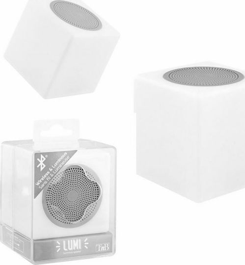 T'nB Lumi2 Bluetooth-Lautsprecher 3W mit Akkulaufzeit bis zu 3 Stunden Weiß