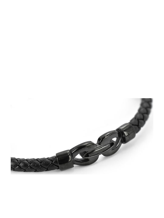 U.S. Polo Assn. Brățară Pentru Bărbați Tip Cuff Din Piele 21cm