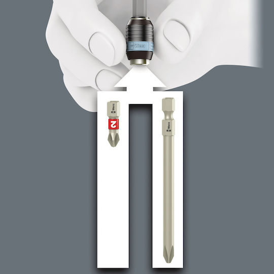 Wera Adapter with Socket HEX and Output Bit Holder
