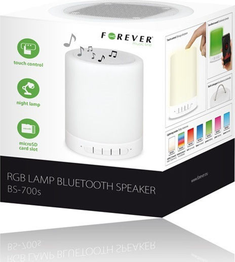 Forever BS-700s Ηχείο Bluetooth 3W με Διάρκεια Μπαταρίας έως 6 ώρες Λευκό