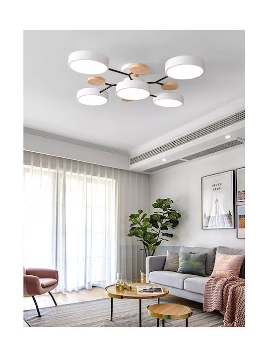 Powertech Modern Metal Ceiling Light with Integrated LED White