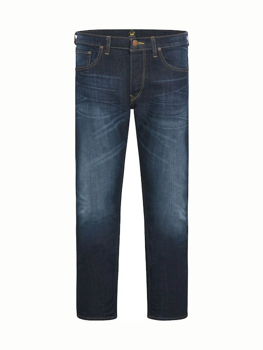 Daren Herren Jeanshose Elastisch mit Slim Gerade Passform Blau