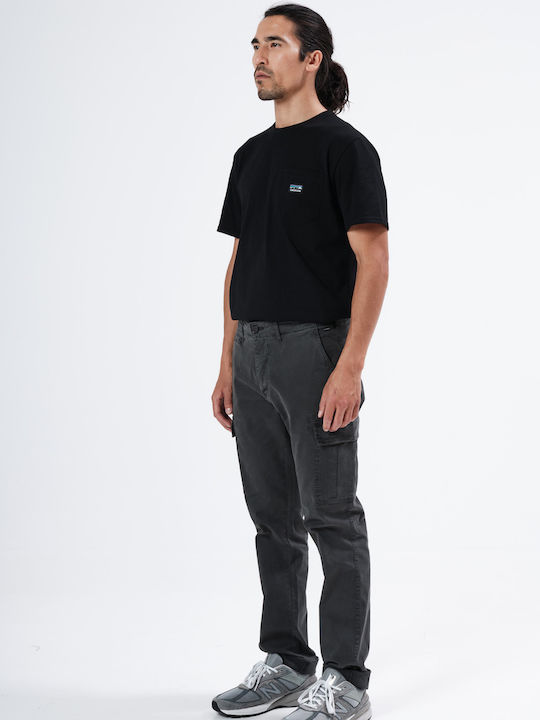 Men's Trousers Cargo Elastic in Regular Fit Anthracite