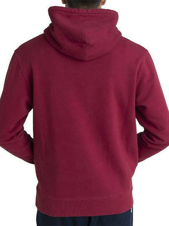 Φούτερ με Κουκούλα Burgundy