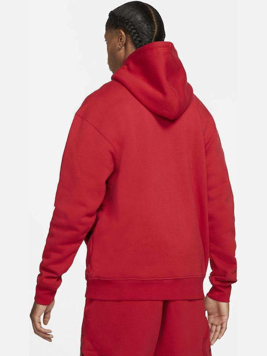 Essentials Cardigan With Hood Gym Red