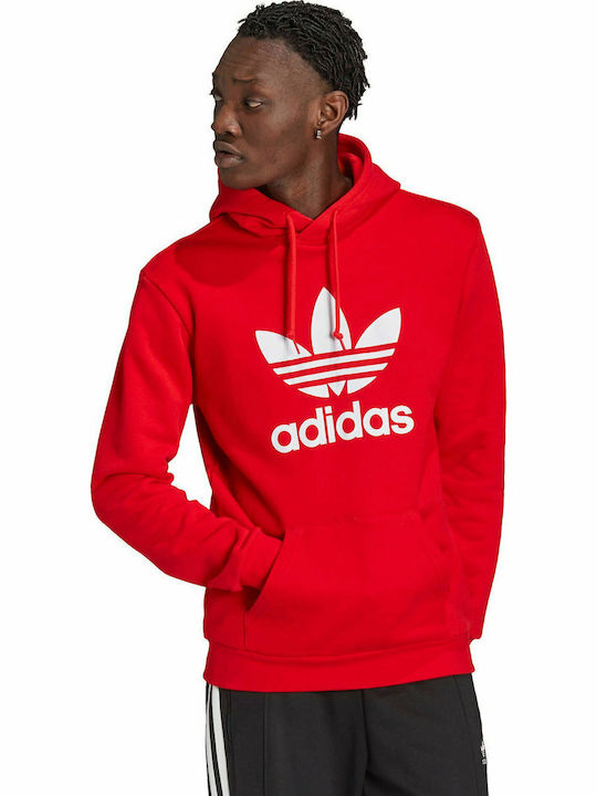 Adicolor Classics Trefoil Sweatshirt with Hood Red