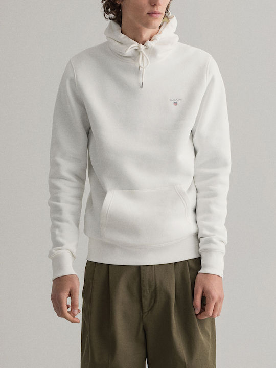 Sweatshirt with Hood White