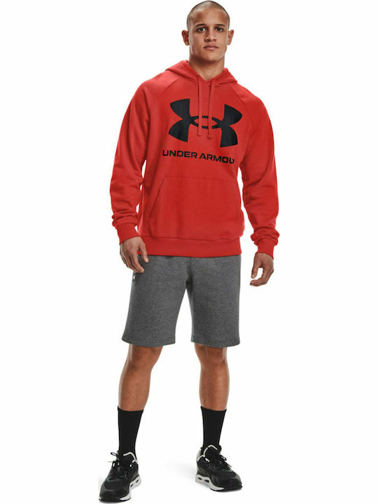 Rival Big Men's Sweatshirt with Hood Red