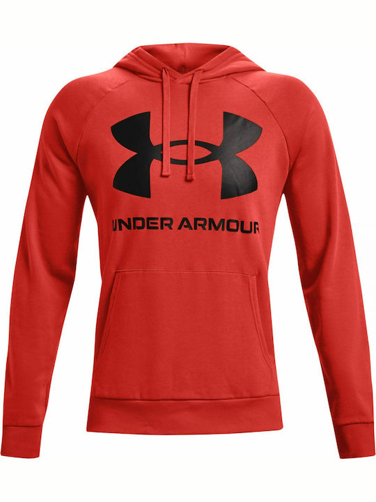 Rival Big Men's Sweatshirt with Hood Red