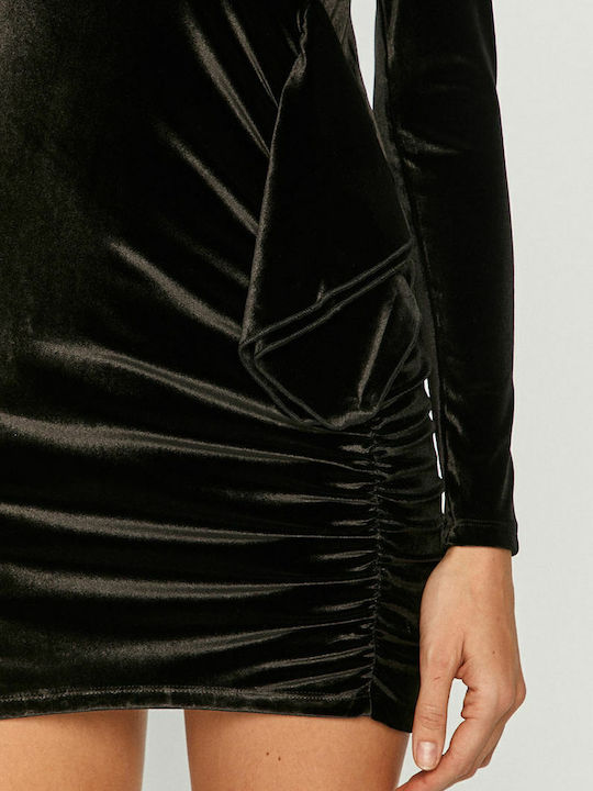 Tracy x Dua Lipa Mini Abendkleid Samt Schwarz