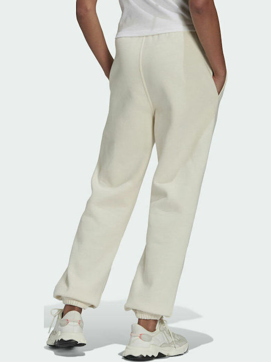 Adicolor Essentials Pantaloni de Trening cu elastic Fleece Wonder White