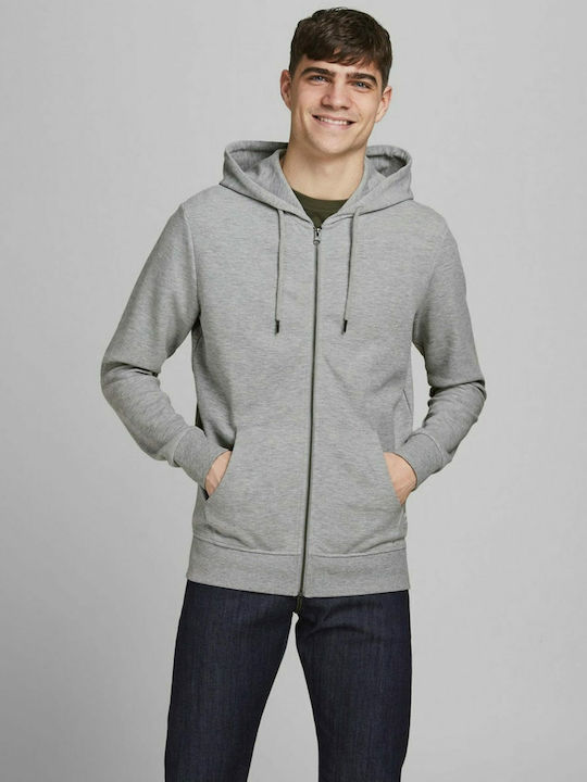 Cardigan With Hood Light Grey Melange