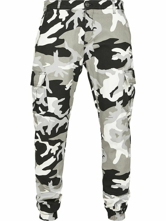 Trousers Cargo Elastic in Regular Fit Snow Camo