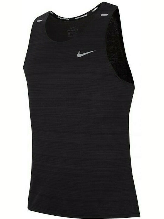 Nike Miler Ανδρική Αθλητική Μπλούζα Αμάνικη Dri...