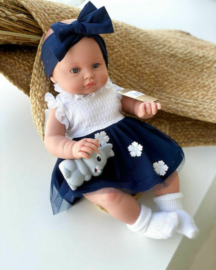 Magic Baby Baby Doll Alicia with Blue Bow for 3+ Years 47 cm.