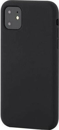 Soft Touch Back Cover Σιλικόνης Μαύρο (iPhone 11)