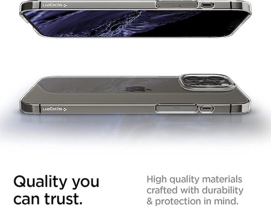Spigen AirSkin Umschlag Rückseite Silikon 0.4mm Transparent (iPhone 13 Pro Max)