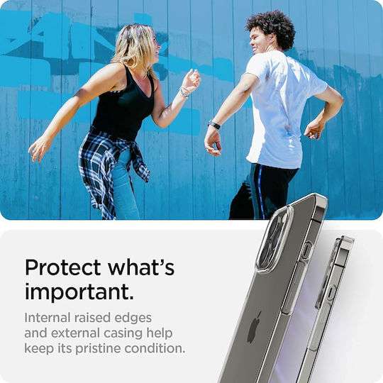 Spigen AirSkin Umschlag Rückseite Silikon 0.4mm Transparent (iPhone 13 Pro Max)