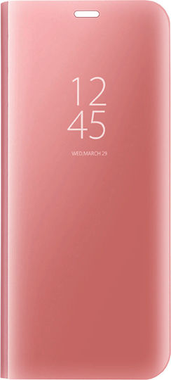 Hurtel Clear View Book Πλαστικό Ροζ (Galaxy A10)