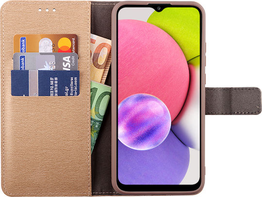 Volte-Tel Allure Magnet Wallet Δερματίνης Χρυσό (Galaxy A03s)