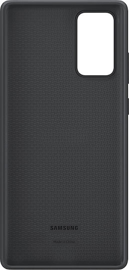 Samsung Back Cover Σιλικόνης Μαύρο (Galaxy Note 20)