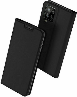 Dux Ducis Skin Pro Buchen Sie Synthetisches Leder Schwarz (Galaxy A22 4G)