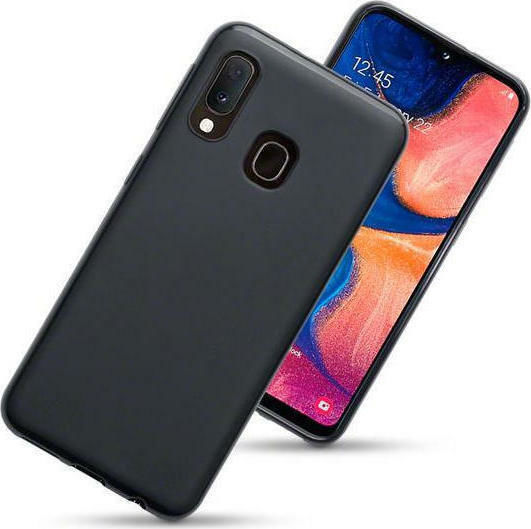 Hurtel Back Cover Silicon 2mm Negru (Galaxy A20e)