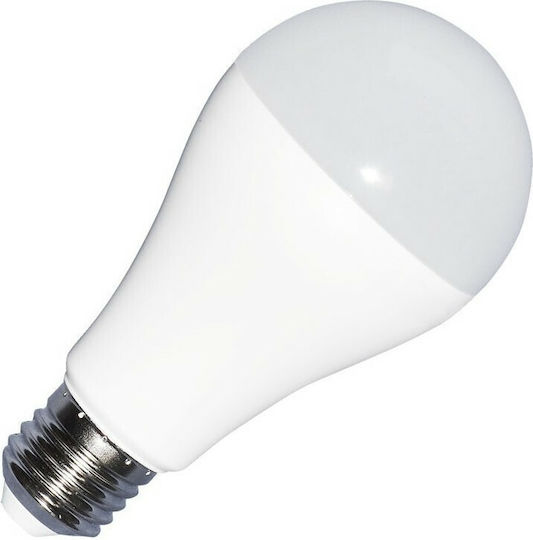 V-TAC VT-2015 Λάμπα LED 15W 130mm για Ντουί E27 και Σχήμα A65 Ψυχρό Λευκό 1350lm