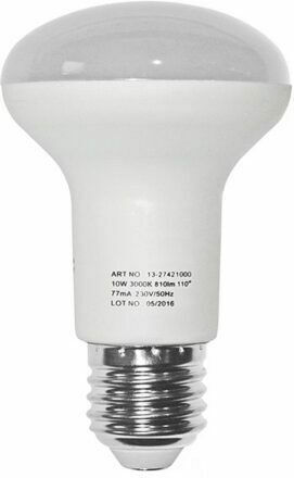 Adeleq LED Bulb 10W 100mm for Socket E27 and Shape R63 Natural White 1000lm