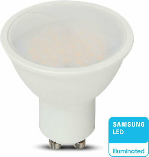V-TAC VT-205 LED Bulb 5W for Socket GU10 and Shape MR16 Natural White 400lm