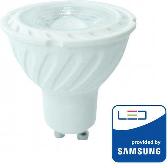 V-TAC VT-247 LED Bulb 6.5W for Socket GU10 and Shape MR16 Natural White 480lm