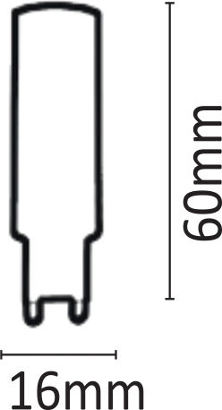 Inlight LED Крушка 8W за Цокъл G9 Естествено бяло 750лм