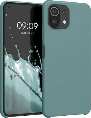 KWmobile Rubber Umschlag Rückseite Silikon Arctic Blue (Mi 11 Lite / 11 Lite 5G / 11 Lite 5G NE) 54730.207