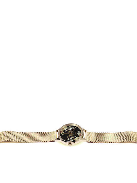 Bichette Women's Watch 28mm Battery with Gold Stainless Steel Bracelet