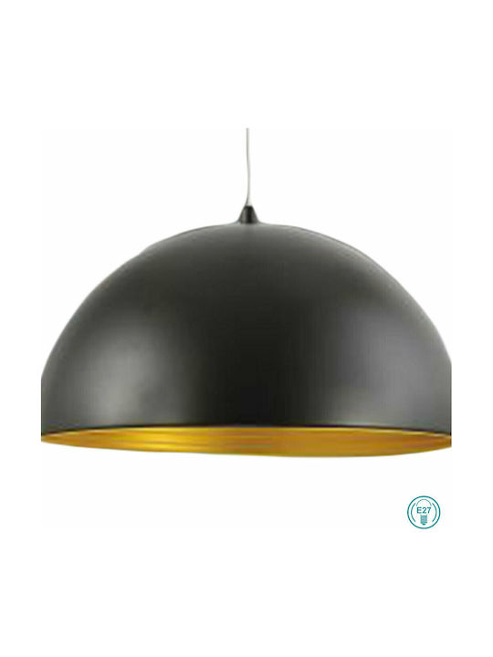 Fabas Luce Dingle Hängelampe Schwarz mit Fassung E27 40cm.
