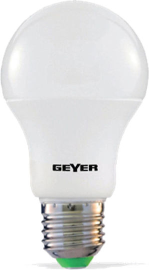 Geyer Λάμπα LED 8W για Ντουί E27 και Σχήμα A60 Θερμό Λευκό 640lm
