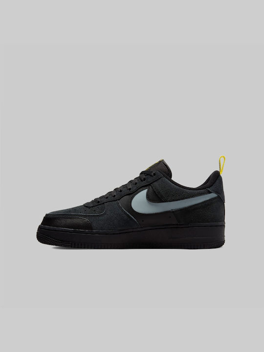 Nike Air Force 1 Reflective Swossh Ανδρικά Sneakers Μαύρα