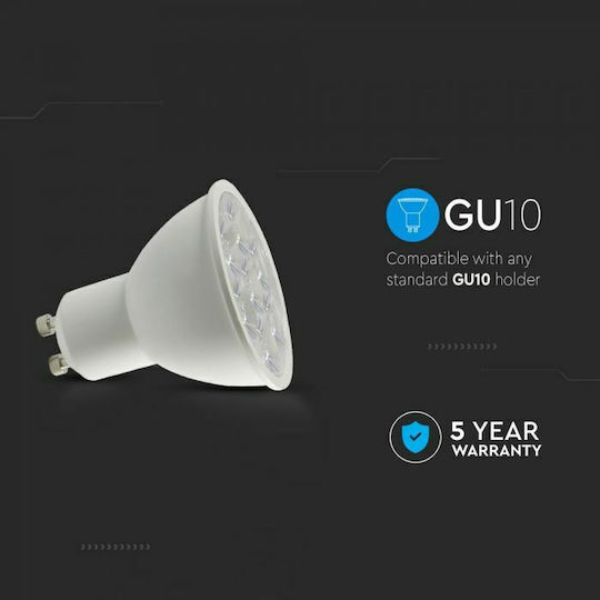 V-TAC LED-Lampe 6W für Fassung GU10 und Form MR16 Kühles Weiß 500lm