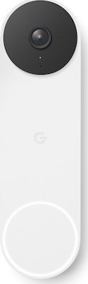 Google Nest Doorbell (Battery) Fără fir Sonerie Ușă Wi-Fi Zăpadă Compatibil cu Google Home GA01318-DE