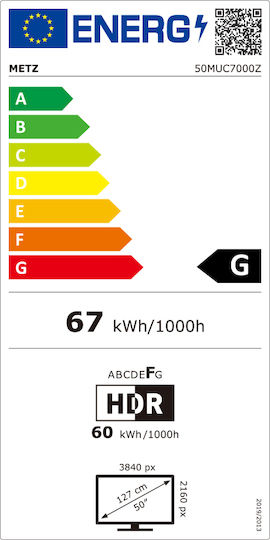 Metz Smart Τηλεόραση 50" 4K UHD LED 50MUC7000Z HDR (2020)