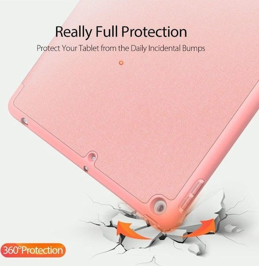 Dux Ducis Domo Flip Cover Ροζ Χρυσή (iPad 2019/2020/2021 10.2'')