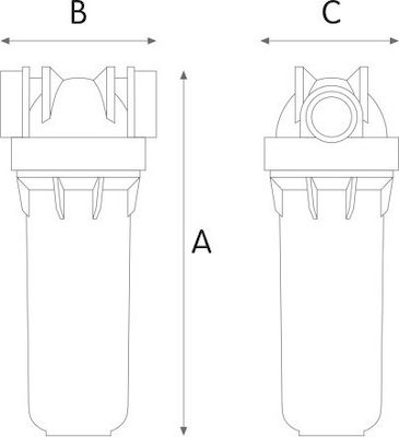 Atlas Filtri MFO SX-AB Wasserfiltrationssystem Unter der Spüle Durchmesser ½"