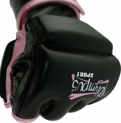 Olympus Sport Girly Thumb Protect Γάντια ΜΜΑ από Συνθετικό Δέρμα Μαύρα